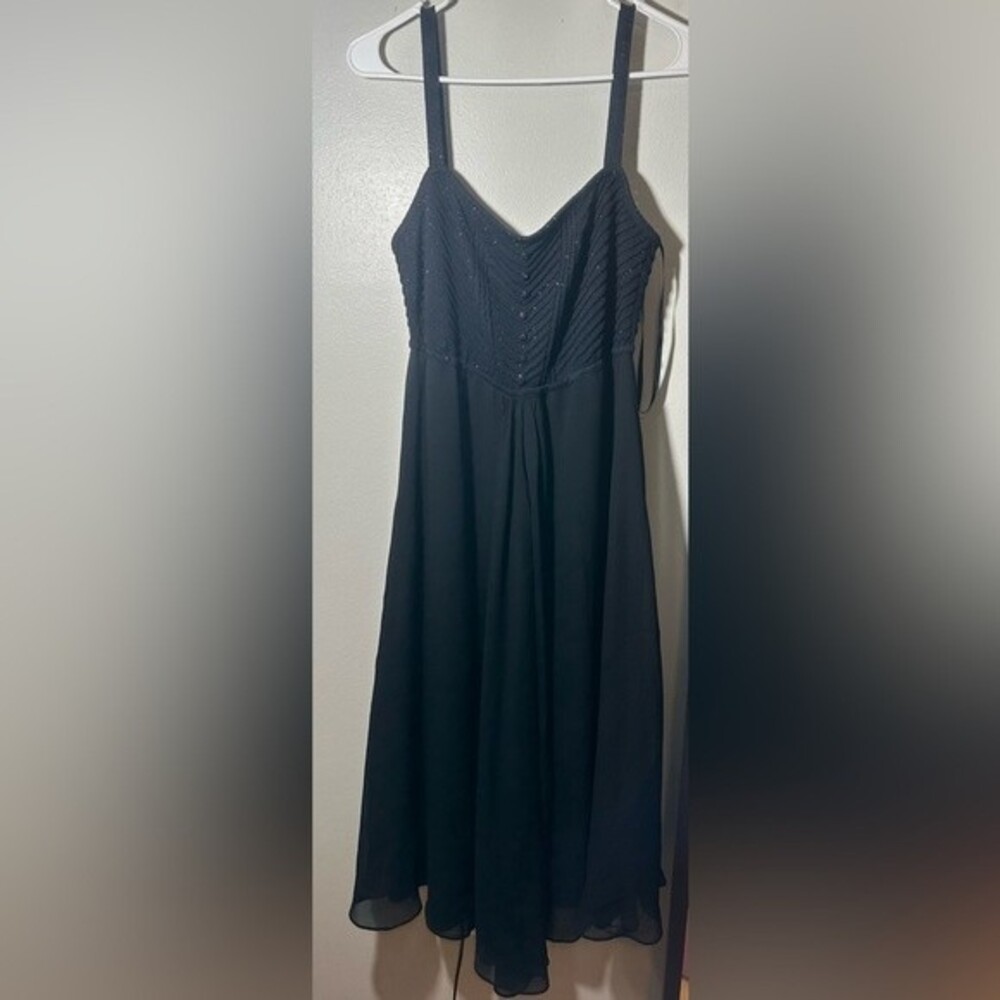 St. John Black Sleeveless Dress